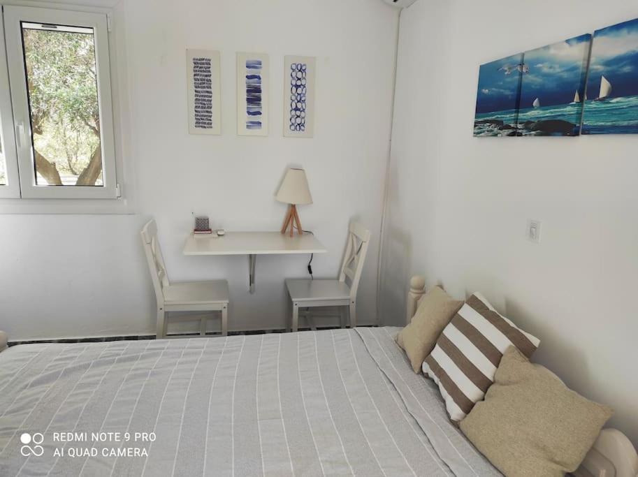 White Villa In Olive Trees And Seaview To Panagia Almiropotamos Exterior photo