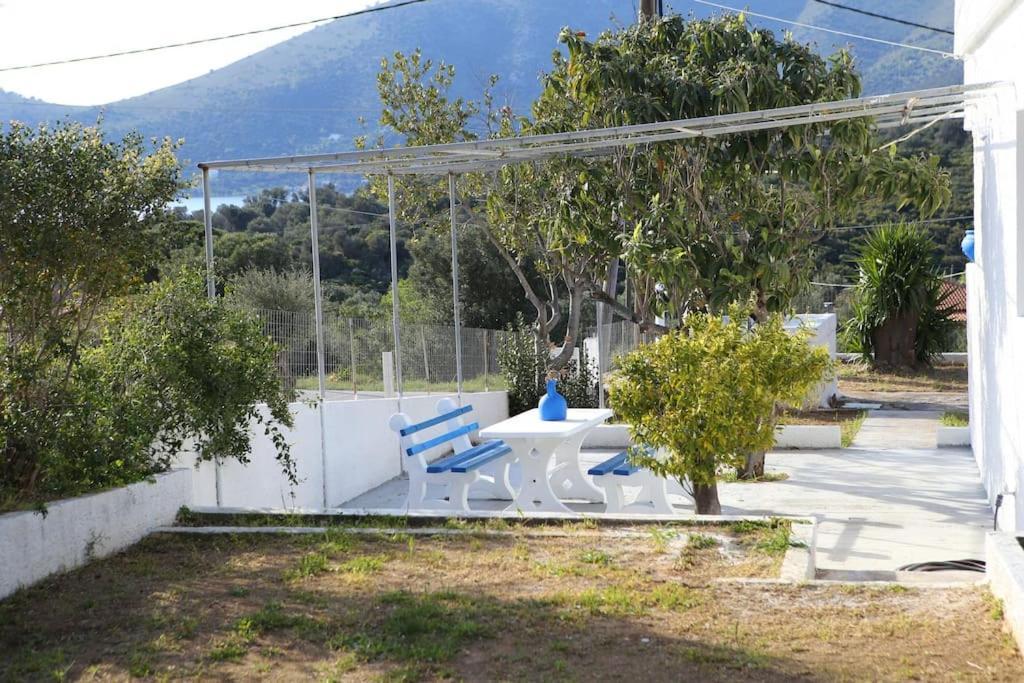 White Villa In Olive Trees And Seaview To Panagia Almiropotamos Exterior photo